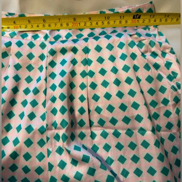 Princess Polly Jordy Blouse Pant Set Revolve Allover Green Barbie Pink - Picture 4 of 12